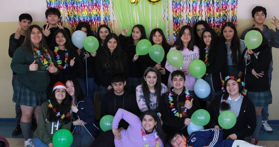 1° Medio C del Liceo Nuevo Mundo de Mulchén.